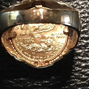1989 Gold coin ring 14k