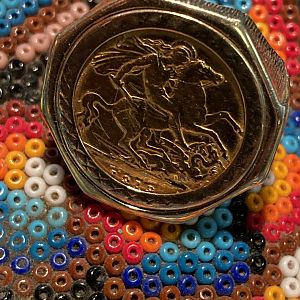 1912 Gold Full Sovereign 10.8 grams 9k gold