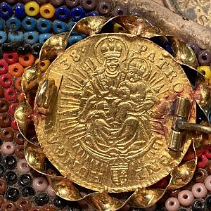 1738 Hungary King Charles VI Gold Ducat .986 14k Ribbon