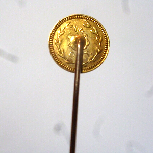 1909 Alaska-Yukon-Pacific Exposition Gold Token, Tested XRF as 14k