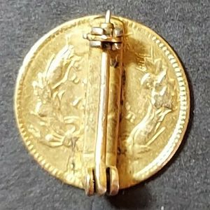 $1 Gold Coin 1856 Removed Made Into a Hat Pin