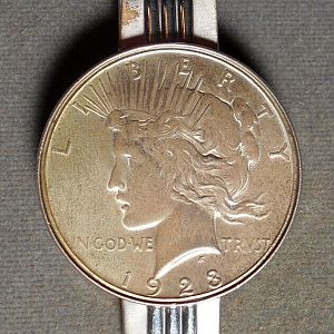 1923 Peace Dollar/ IBM Money clip