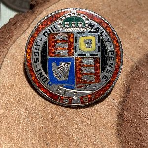 British Enameled Queen Victoria Coin-1887