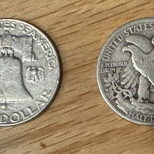 Half dollars reverse