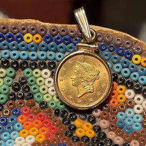 1849 Gold Dollar Coin, these normally sell for top dollar, over $300, even in jewelry! ッ