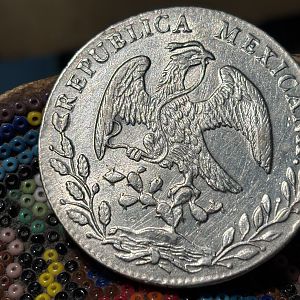 1884 B.R. Guanajuato Mexico 8 Reales-Reverse
