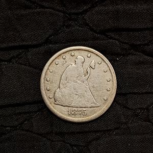 1875-CC 20C obverse