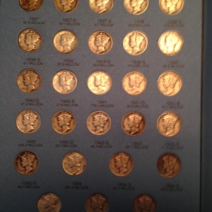 Complete Mercury Dime Set page 2