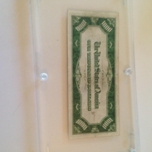 reverse of $1000 bill