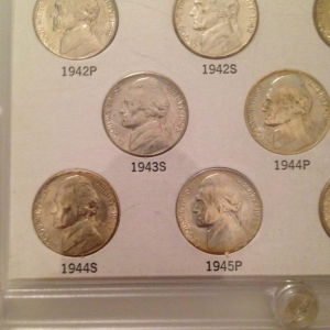 GEM War nickel set obverse 2