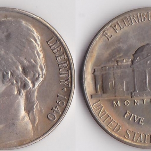!940-s Jefferson nickle.