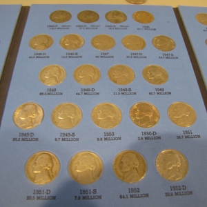 My Jefferson nickel collection.