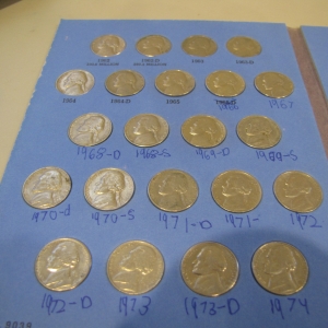 My Jefferson nickel collection.