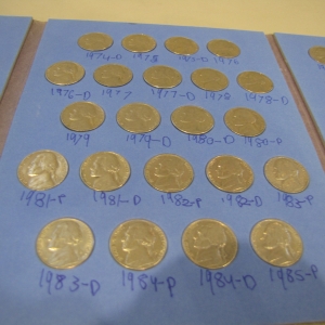 My Jefferson nickel collection.