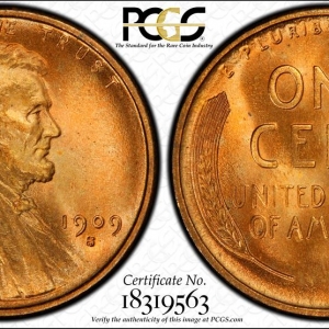 1909-S Lincoln Cent PCGS MS66RD