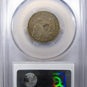 1836 QUARTER DOLLAR - CAPPED BUST, SMALL SIZE PCGS MS 30, CAC Reverse Slab