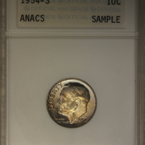 1954-S Roosevelt Dime ANACS Sample