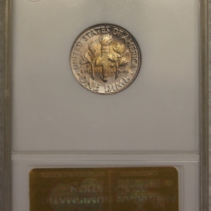 1954-S Roosevelt Dime ANACS Sample Reverse