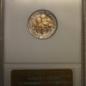 1954 Roosevelt DIme ANACS Sample Reverse