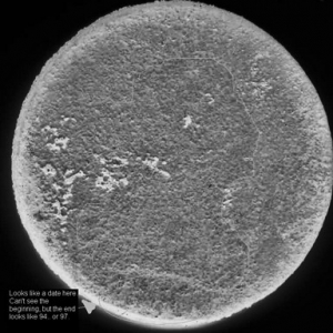 A Large Cent found Detecting (Negative Image)