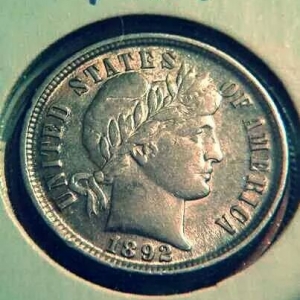 1892 Barber Dime