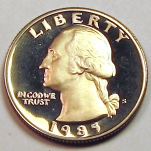 1985 S Washington Proof Ob