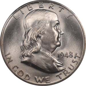 1948 50C NGC MS64FBL