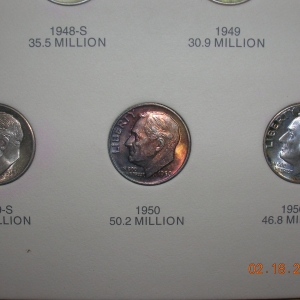 Nice Tone coins from 1948 - 1952-S mint Sets