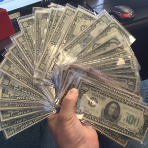 $1000'S & 500"S