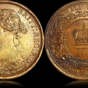 1861 Nova Scotia Half Cent