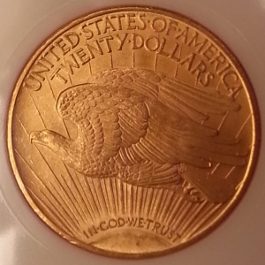 1924 $20 Reverse