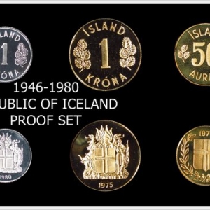 1946-1980 Iceland Proof Set