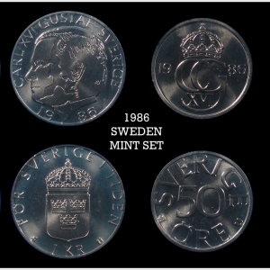 1986 Sweden Mint Set
