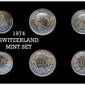 1974 Switzerland Mint Set