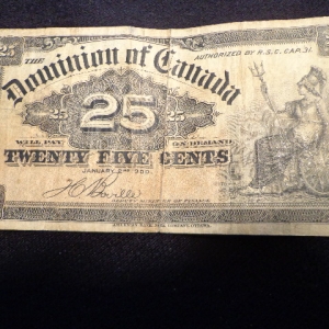 1900 DOMINION OF CANADA 25 CENTS