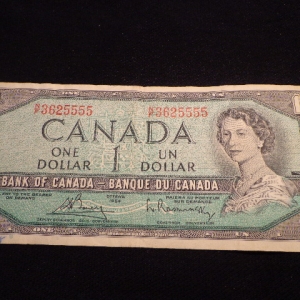 1954 $1 CANADIAN