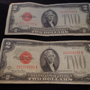 1928 $2 G SERIES RED SEAL