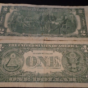 1976 $2 REGULAR AND 2009 $1 STARRED