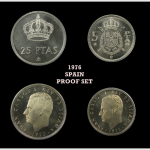 1976 Spain Proof Set