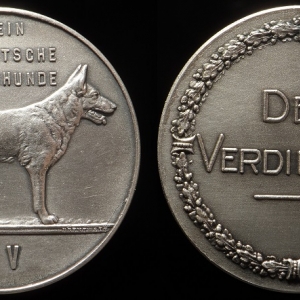 Dog Show Medal, silver