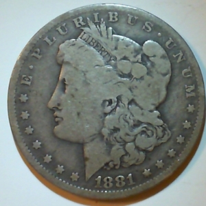 1881 Morgan Dollar Obverse