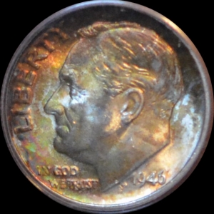 1946 Roosevelt Dime Obverse