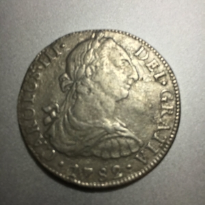 1782 8 reales spanish coin
