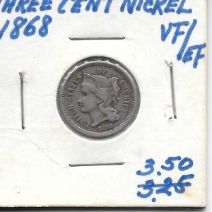 1868 Three Cent
