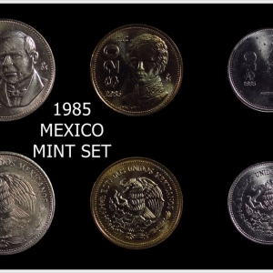 1985 Mexico Mint Set