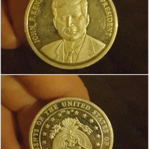 John F Kennedy 1961-1963 president coin