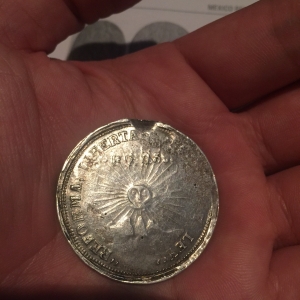 2 pesos silver 1914 front
