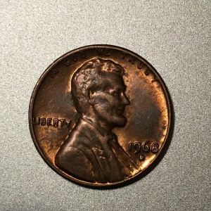 1968 D Penny Obverse