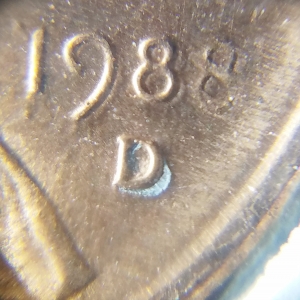 1988 D Lincoln Cent