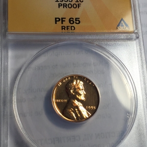 1955 Wheat cent